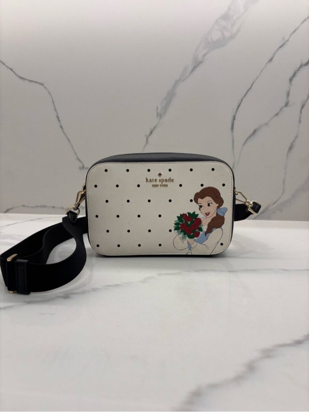 Kate Spade New York X Disney Beauty and the Beast Mini Camera Crossbody Bag - Picture 2 of 11